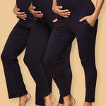 Combo Of Comfy Maternity Trackpants, Leggings & Joggers