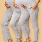 Combo Of Comfy Maternity Trackpants, Leggings & Joggers