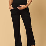 Comfy Maternity Regular Pants - Black