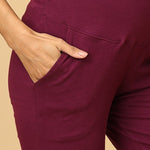 Comfy Maternity Regular Pants - Grape