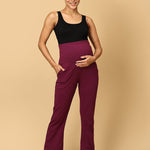 Comfy Maternity Regular Pants - Grape