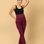 Comfy Maternity Regular Pants - Grape