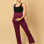 Comfy Maternity Regular Pants - Grape