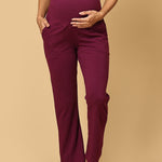 Comfy Maternity Regular Pants - Grape