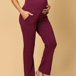 Comfy Maternity Regular Pants - Grape