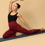 Comfy Maternity Trackpants - Maroon