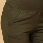 Comfy Maternity Trackpants - Olive