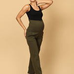 Comfy Maternity Trackpants - Olive