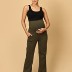 Comfy Maternity Trackpants - Olive