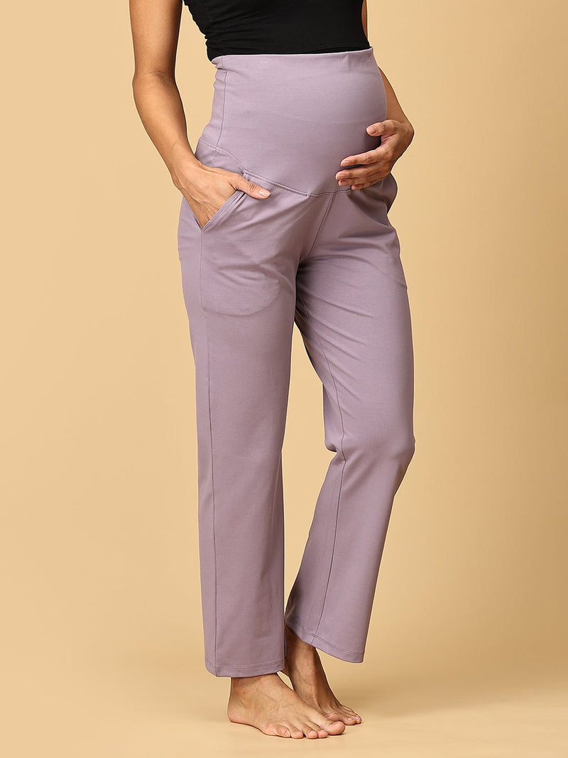 Lavender Tranquility Maternity Yoga Trackpants